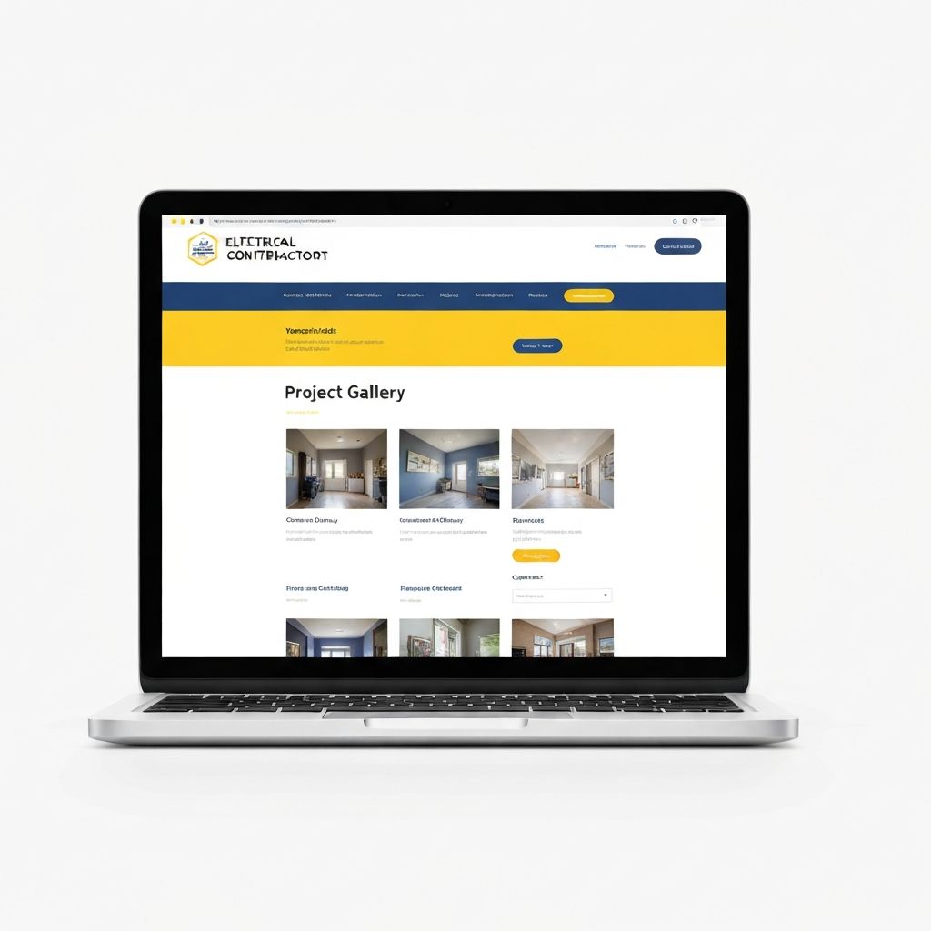 Electrical Contractor website example