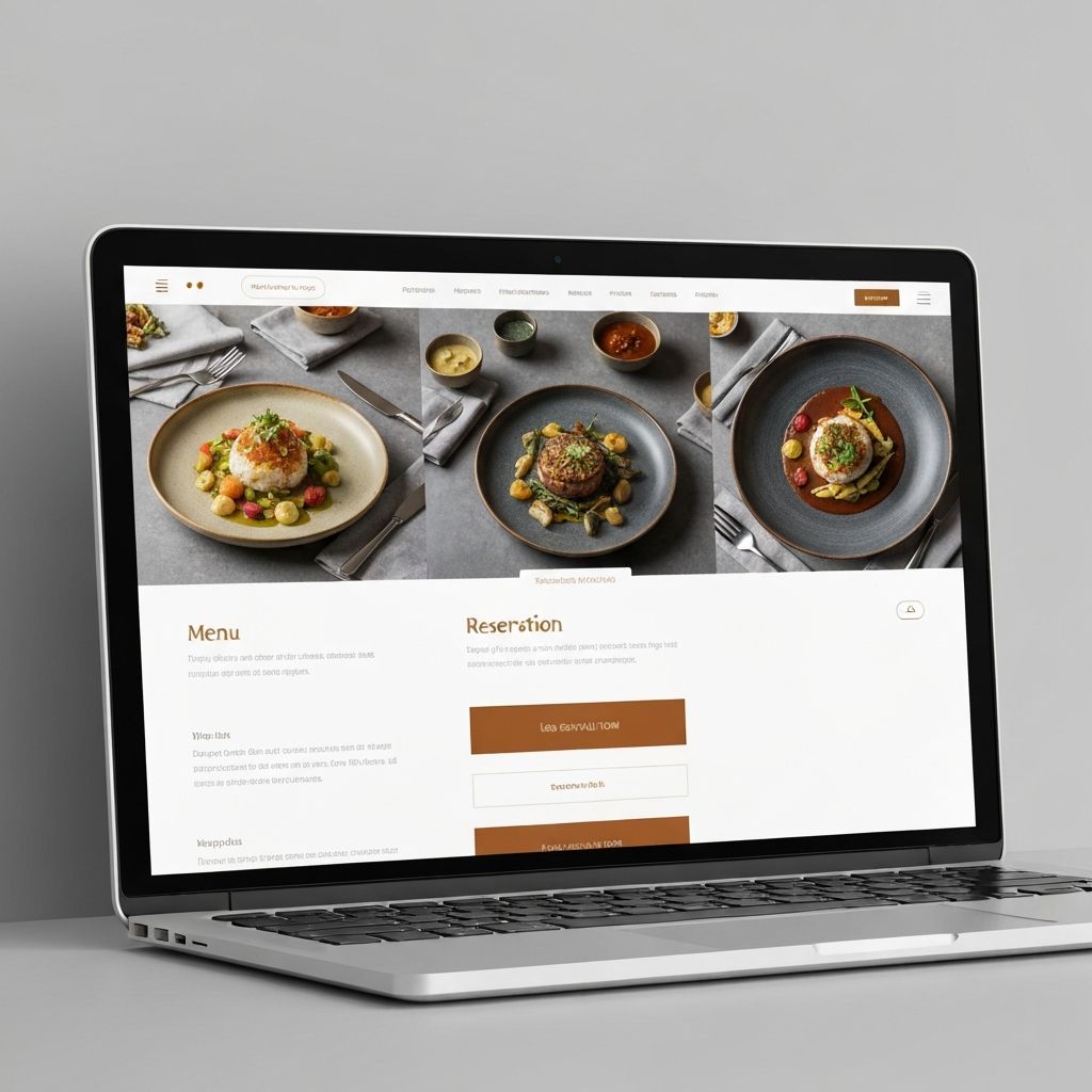 Restaurant & Cafe website example